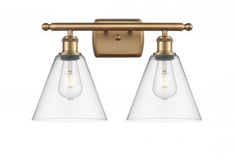Berkshire - 2 Light - 18 inch - Brushed Brass - Bath Vanity Light (3442|516-2W-BB-GBC-82)