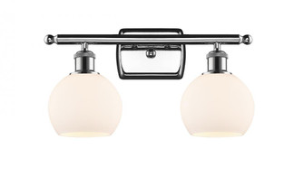 Athens - 2 Light - 16 inch - Polished Chrome - Bath Vanity Light (3442|516-2W-PC-G121-6-LED)
