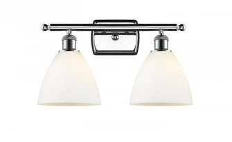 Bristol - 2 Light - 18 inch - Polished Chrome - Bath Vanity Light (3442|516-2W-PC-GBD-751-LED)