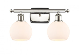 Athens - 2 Light - 16 inch - Polished Nickel - Bath Vanity Light (3442|516-2W-PN-G121-6)