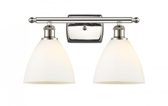 Bristol - 2 Light - 18 inch - Polished Nickel - Bath Vanity Light (3442|516-2W-PN-GBD-751-LED)