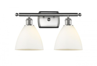 Bristol - 2 Light - 18 inch - Brushed Satin Nickel - Bath Vanity Light (3442|516-2W-SN-GBD-751)