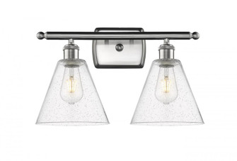 Berkshire - 2 Light - 18 inch - Brushed Satin Nickel - Bath Vanity Light (3442|516-2W-SN-GBC-84-LED)