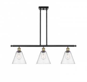 Berkshire - 3 Light - 36 inch - Black Antique Brass - Stem hung - Island Light (3442|516-3I-BAB-GBC-84-LED)