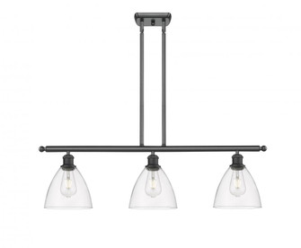 Bristol - 3 Light - 36 inch - Matte Black - Stem hung - Island Light (3442|516-3I-BK-GBD-752)