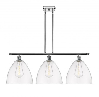 Bristol - 3 Light - 39 inch - Polished Chrome - Stem hung - Island Light (3442|516-3I-PC-GBD-122)