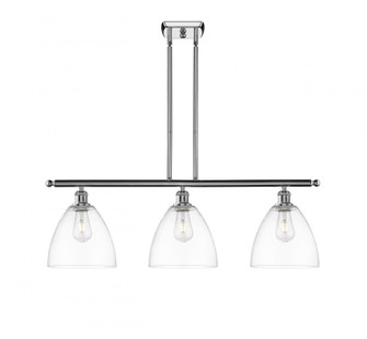 Bristol - 3 Light - 36 inch - Polished Chrome - Stem hung - Island Light (3442|516-3I-PC-GBD-92-LED)