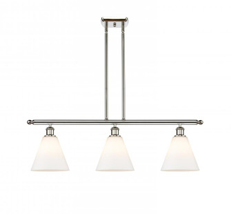 Berkshire - 3 Light - 36 inch - Polished Nickel - Stem hung - Island Light (3442|516-3I-PN-GBC-81-LED)