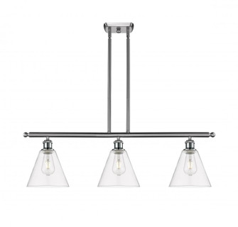 Berkshire - 3 Light - 36 inch - Brushed Satin Nickel - Stem hung - Island Light (3442|516-3I-SN-GBC-82)
