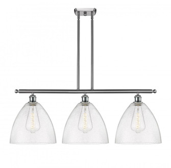 Bristol - 3 Light - 39 inch - Brushed Satin Nickel - Cord hung - Island Light (3442|516-3I-SN-GBD-124-LED)