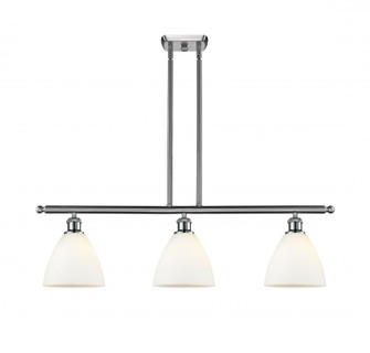 Bristol - 3 Light - 36 inch - Brushed Satin Nickel - Stem hung - Island Light (3442|516-3I-SN-GBD-751-LED)