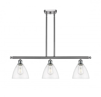 Bristol - 3 Light - 36 inch - Brushed Satin Nickel - Stem hung - Island Light (3442|516-3I-SN-GBD-752-LED)
