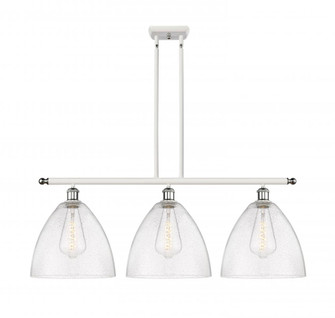 Bristol - 3 Light - 39 inch - White Polished Chrome - Stem hung - Island Light (3442|516-3I-WPC-GBD-124-LED)