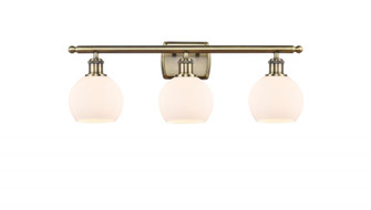 Athens - 3 Light - 26 inch - Antique Brass - Bath Vanity Light (3442|516-3W-AB-G121-6)