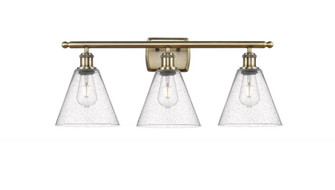 Berkshire - 3 Light - 28 inch - Antique Brass - Bath Vanity Light (3442|516-3W-AB-GBC-84-LED)