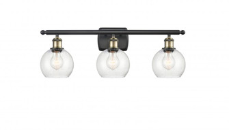 Athens - 3 Light - 26 inch - Black Antique Brass - Bath Vanity Light (3442|516-3W-BAB-G124-6)
