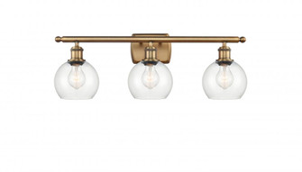 Athens - 3 Light - 26 inch - Brushed Brass - Bath Vanity Light (3442|516-3W-BB-G122-6-LED)