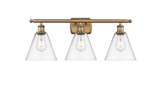 Berkshire - 3 Light - 28 inch - Brushed Brass - Bath Vanity Light (3442|516-3W-BB-GBC-82-LED)
