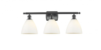 Bristol - 3 Light - 28 inch - Matte Black - Bath Vanity Light (3442|516-3W-BK-GBD-751)