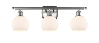 Athens - 3 Light - 26 inch - Brushed Satin Nickel - Bath Vanity Light (3442|516-3W-SN-G121-6)