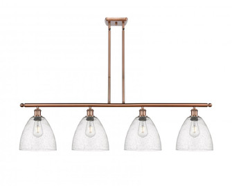 Bristol - 4 Light - 48 inch - Antique Copper - Stem hung - Island Light (3442|516-4I-AC-GBD-94-LED)