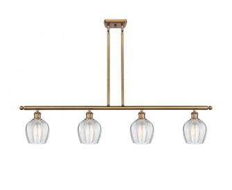Norfolk - 4 Light - 48 inch - Brushed Brass - Stem hung - Island Light (3442|516-4I-BB-G462-6)