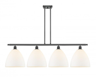 Bristol - 4 Light - 50 inch - Matte Black - Stem hung - Island Light (3442|516-4I-BK-GBD-121-LED)