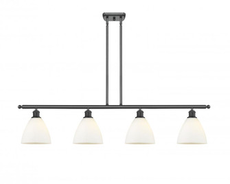 Bristol - 4 Light - 48 inch - Matte Black - Stem hung - Island Light (3442|516-4I-BK-GBD-751)