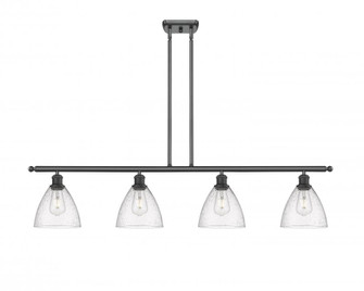 Bristol - 4 Light - 48 inch - Matte Black - Stem hung - Island Light (3442|516-4I-BK-GBD-754)