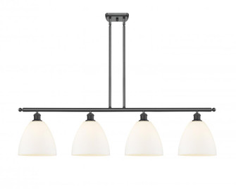 Bristol - 4 Light - 48 inch - Matte Black - Stem hung - Island Light (3442|516-4I-BK-GBD-91)