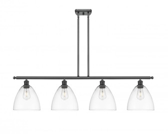 Bristol - 4 Light - 48 inch - Matte Black - Stem hung - Island Light (3442|516-4I-BK-GBD-92-LED)