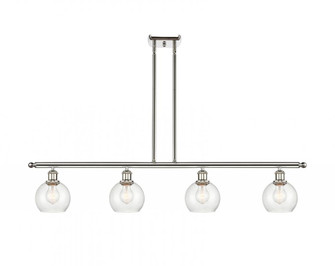 Athens - 4 Light - 48 inch - Polished Nickel - Cord hung - Island Light (3442|516-4I-PN-G124-6-LED)