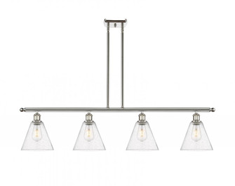 Berkshire - 4 Light - 48 inch - Polished Nickel - Stem hung - Island Light (3442|516-4I-PN-GBC-84-LED)
