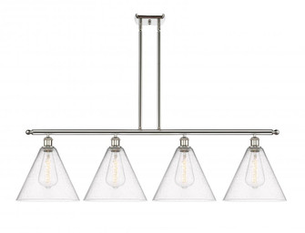 Berkshire - 4 Light - 50 inch - Brushed Satin Nickel - Stem hung - Island Light (3442|516-4I-SN-GBC-124)