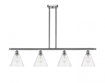 Berkshire - 4 Light - 48 inch - Brushed Satin Nickel - Stem hung - Island Light (3442|516-4I-SN-GBC-82-LED)