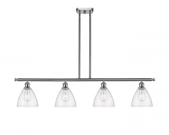 Bristol - 4 Light - 48 inch - Brushed Satin Nickel - Stem hung - Island Light (3442|516-4I-SN-GBD-754-LED)