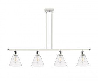 Berkshire - 4 Light - 48 inch - White Polished Chrome - Stem hung - Island Light (3442|516-4I-WPC-GBC-84-LED)