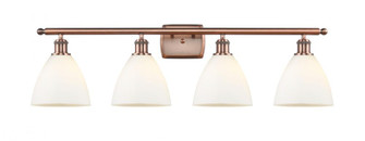 Bristol - 4 Light - 38 inch - Antique Copper - Bath Vanity Light (3442|516-4W-AC-GBD-751-LED)