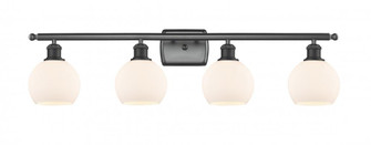 Athens - 4 Light - 36 inch - Matte Black - Bath Vanity Light (3442|516-4W-BK-G121-6-LED)