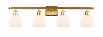 Athens - 4 Light - 36 inch - Satin Gold - Bath Vanity Light (3442|516-4W-SG-G121-6)
