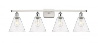 Berkshire - 4 Light - 38 inch - White Polished Chrome - Bath Vanity Light (3442|516-4W-WPC-GBC-84)