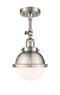 Hampden - 1 Light - 7 inch - Brushed Satin Nickel - Adjustable Semi-Flush Mount (3442|201F-SN-HFS-61-SN)