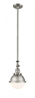 Hampden - 1 Light - 7 inch - Brushed Satin Nickel - Stem Hung - Adjustable Mini Pendant (3442|206-SN-HFS-61-SN)