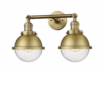 Hampden - 2 Light - 18 inch - Brushed Brass - Adjustable Bath Vanity Light (3442|208-BB-HFS-64-BB-LED)