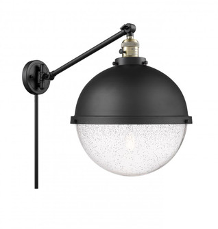 Hampden - 1 Light - 13 inch - Black Antique Brass -Adjustable Swing Arm (3442|237-BAB-HFS-124-BK-LED)