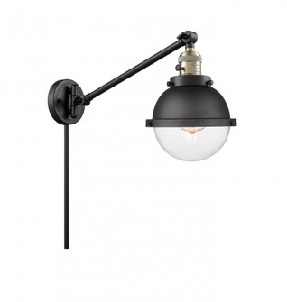 Hampden - 1 Light - 7 inch - Black Antique Brass - Swing Arm (3442|237-BAB-HFS-62-BK)