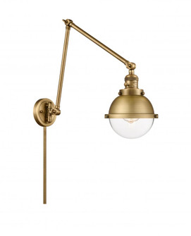 Hampden - 1 Light - 7 inch - Brushed Brass -Adjustable Swing Arm (3442|238-BB-HFS-62-BB)