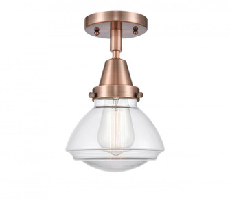 Olean - 1 Light - 7 inch - Antique Copper - Semi-Flush Mount (3442|447-1C-AC-G322)