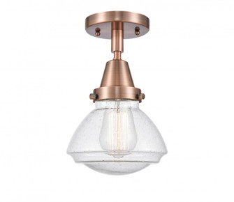 Olean - 1 Light - 7 inch - Antique Copper - Semi-Flush Mount (3442|447-1C-AC-G324)