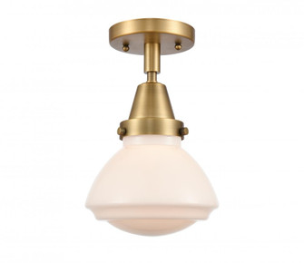 Olean - 1 Light - 7 inch - Brushed Brass - Semi-Flush Mount (3442|447-1C-BB-G321)